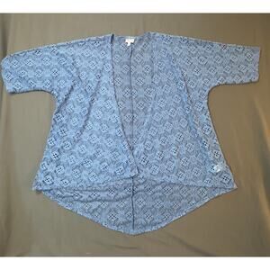 LuLaRoe Women’s Lace Kimono Cardigan  Open Front Small Boho Lightweight Cover Up
